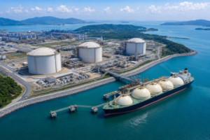 LNG terminal aerial view